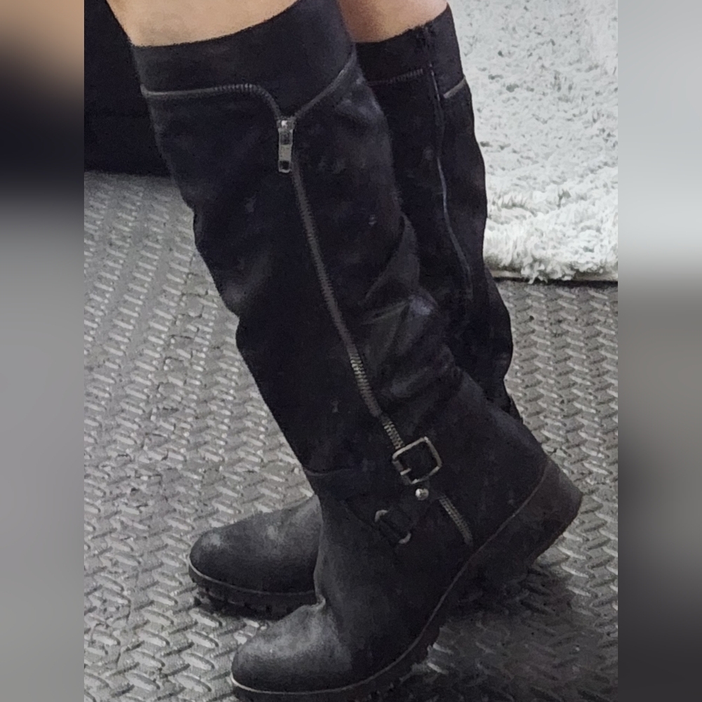 Women's SO Stonecrop black tall boots size 9.5 - Picture 4 of 8